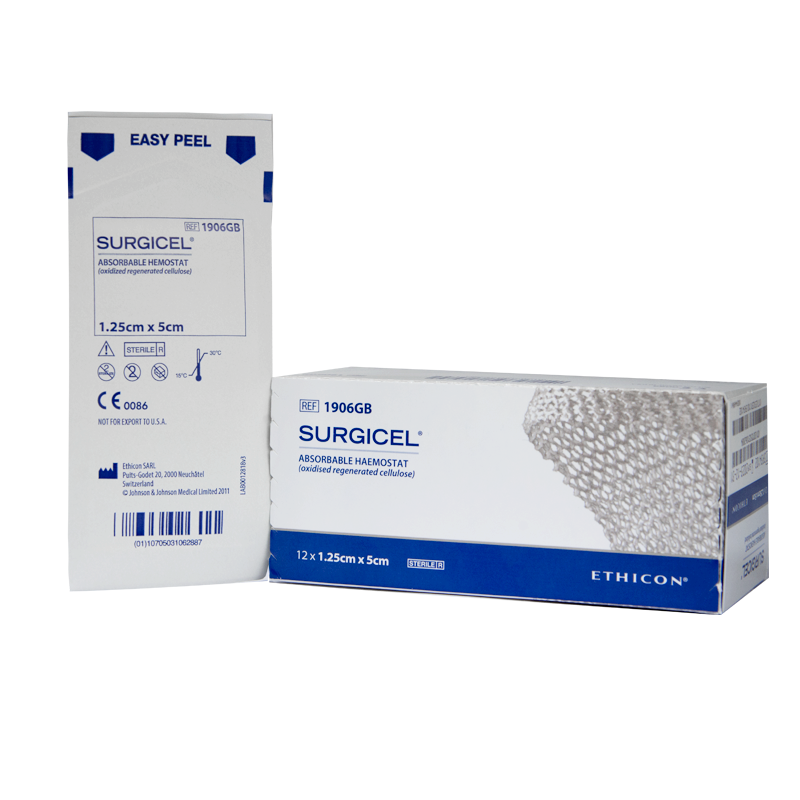 1906GB Surgicel гемостатичний матеріал, 1,25см x 5см